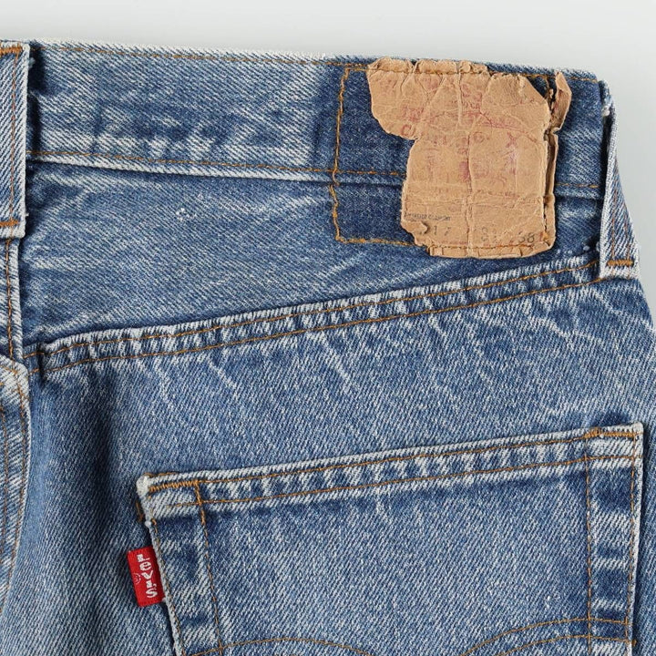 Levi's 501 0117 Straight Denim Pants, Men's W30 (approx.) unclear blue type Vintage Second Hand