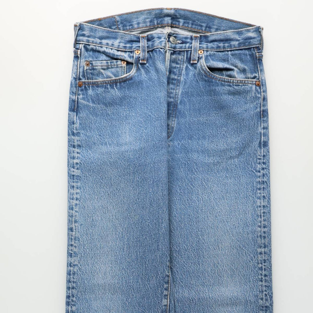Levi's 501 0117 Straight Denim Pants, Men's W30 (approx.) unclear blue type Vintage Second Hand
