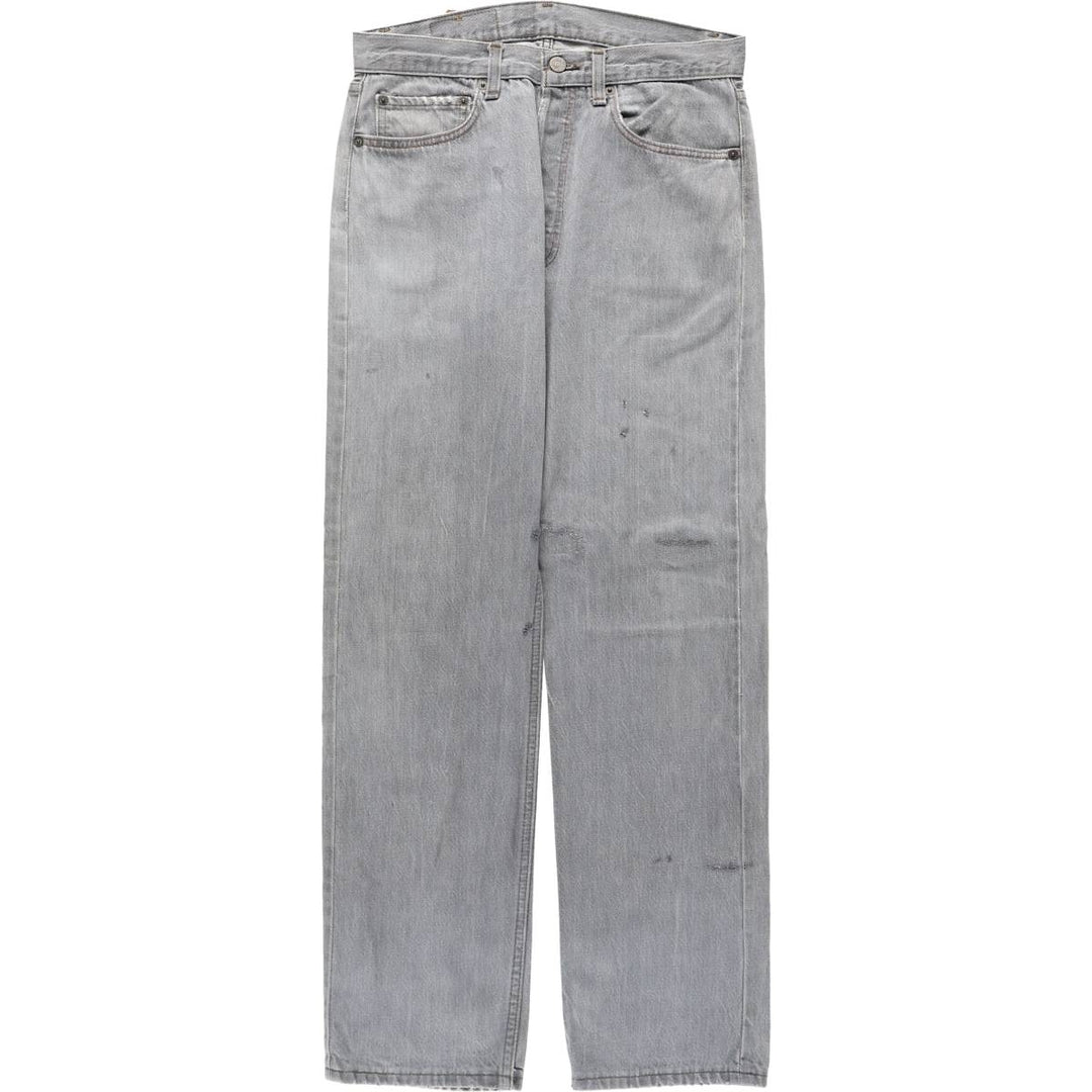 2000'S Levi's 501-0658 Straight Denim Pants, Men's Size W31 (approx.) unclear gray type Vintage Second Hand