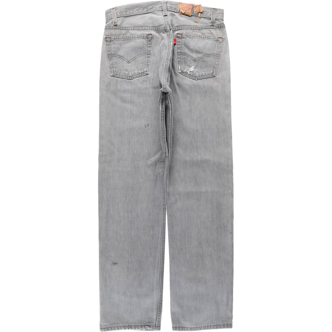 2000'S Levi's 501-0658 Straight Denim Pants, Men's Size W31 (approx.) unclear gray type Vintage Second Hand