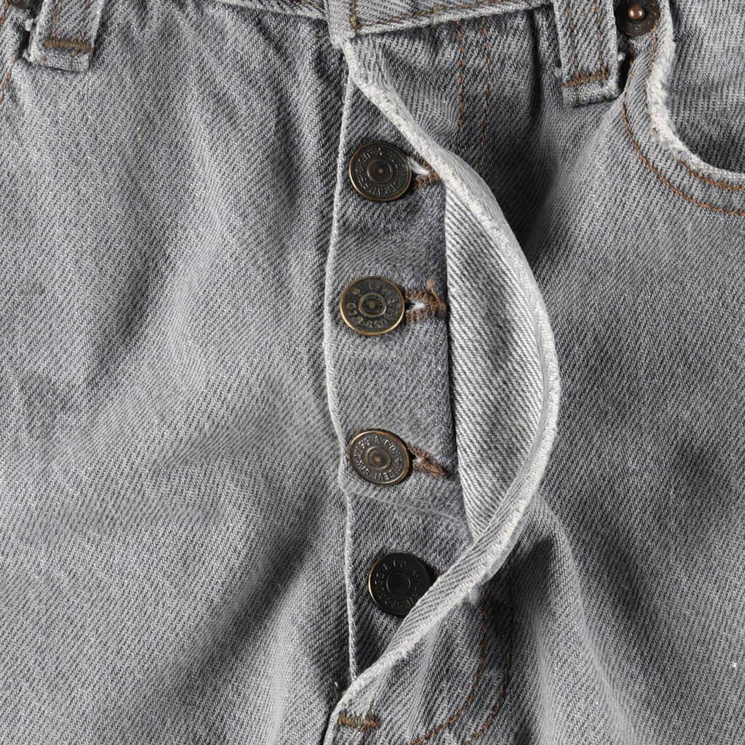 2000'S Levi's 501-0658 Straight Denim Pants, Men's Size W31 (approx.) unclear gray type Vintage Second Hand