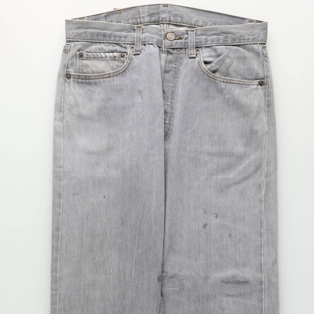 2000'S Levi's 501-0658 Straight Denim Pants, Men's Size W31 (approx.) unclear gray type Vintage Second Hand