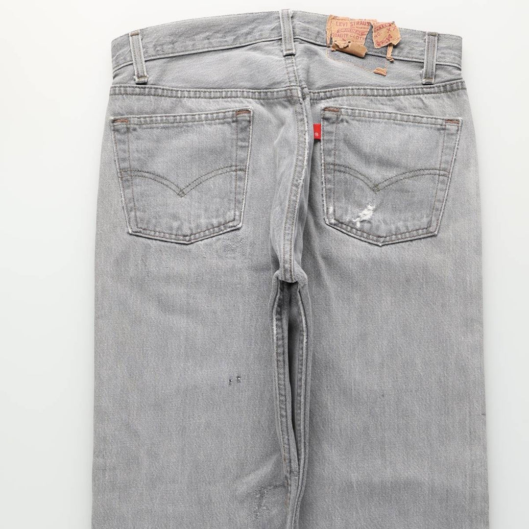 2000'S Levi's 501-0658 Straight Denim Pants, Men's Size W31 (approx.) unclear gray type Vintage Second Hand