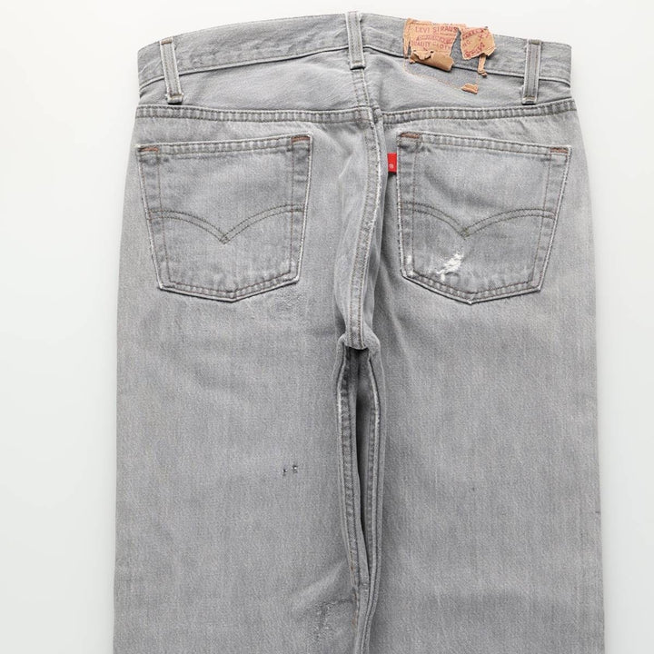 2000'S Levi's 501-0658 Straight Denim Pants, Men's Size W31 (approx.) unclear gray type Vintage Second Hand