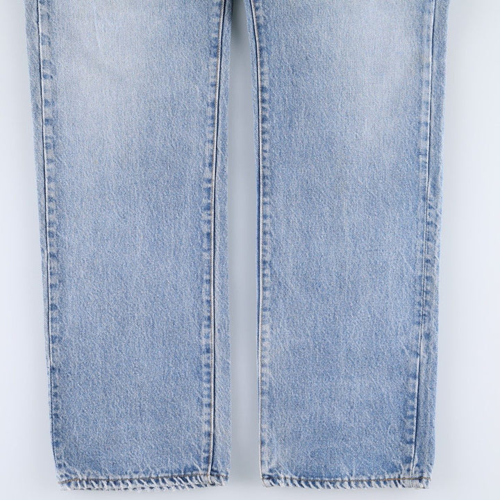 1990'S Levi's Straight Denim Pants, Made in USA, Men's Size W33 (approx.), Vintage unclear blue type Vintage Second Hand