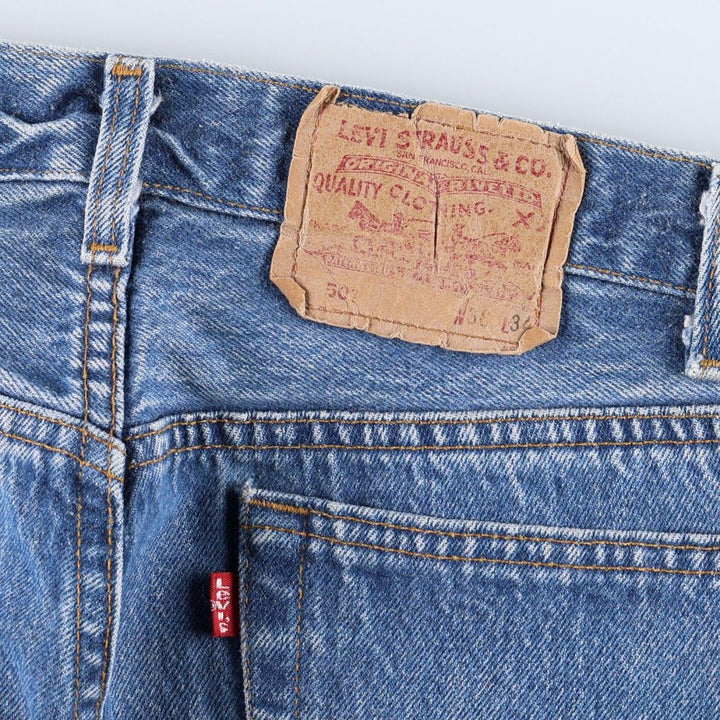 90s-00'S Levi's 501-0115 Straight Denim Pants, Made in USA, Men's W35 (approx.), Vintage cotton blue type Vintage Second Hand