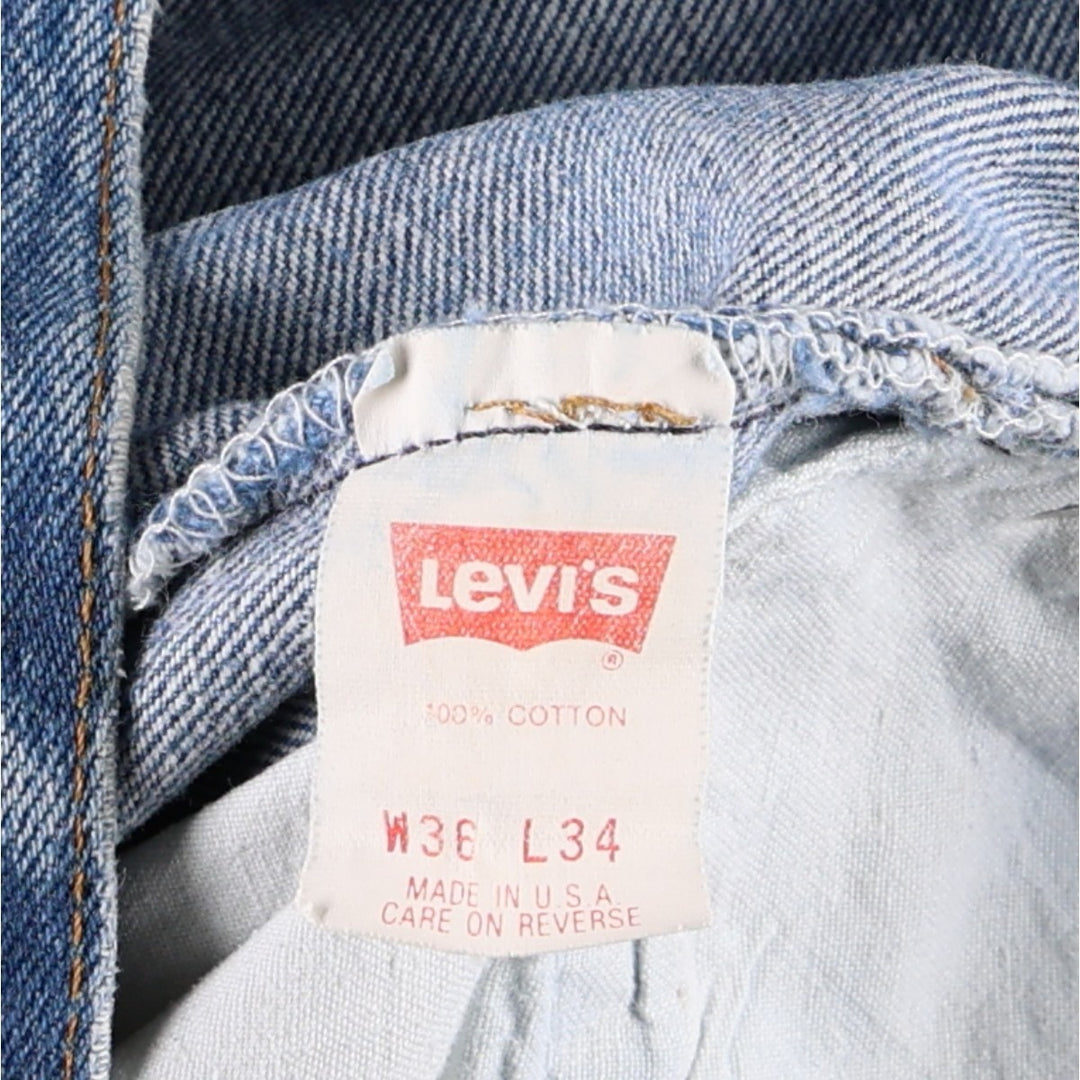 90s-00'S Levi's 501-0115 Straight Denim Pants, Made in USA, Men's W35 (approx.), Vintage cotton blue type Vintage Second Hand