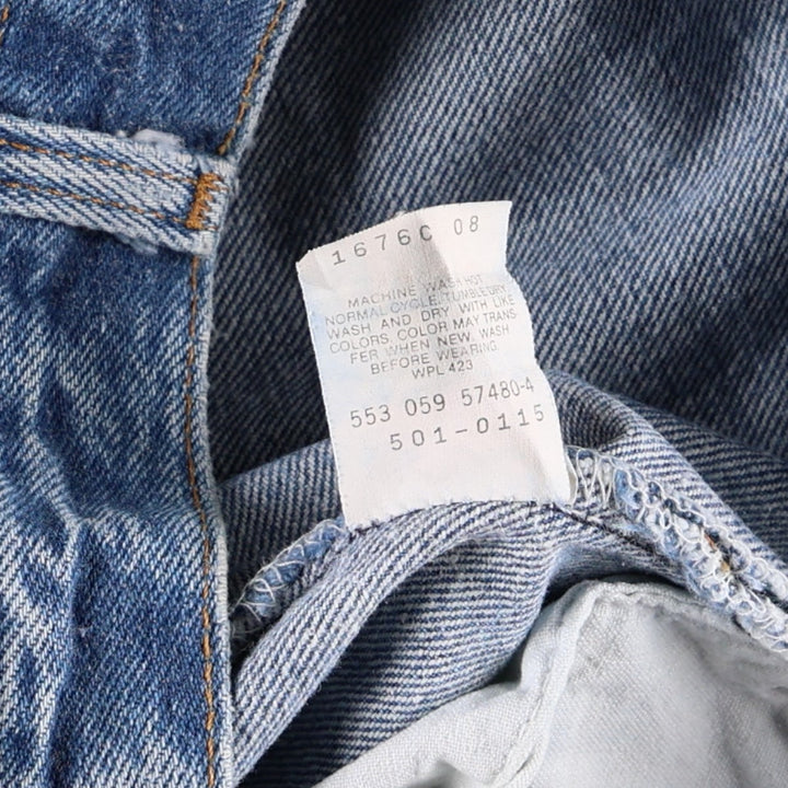 90s-00'S Levi's 501-0115 Straight Denim Pants, Made in USA, Men's W35 (approx.), Vintage cotton blue type Vintage Second Hand