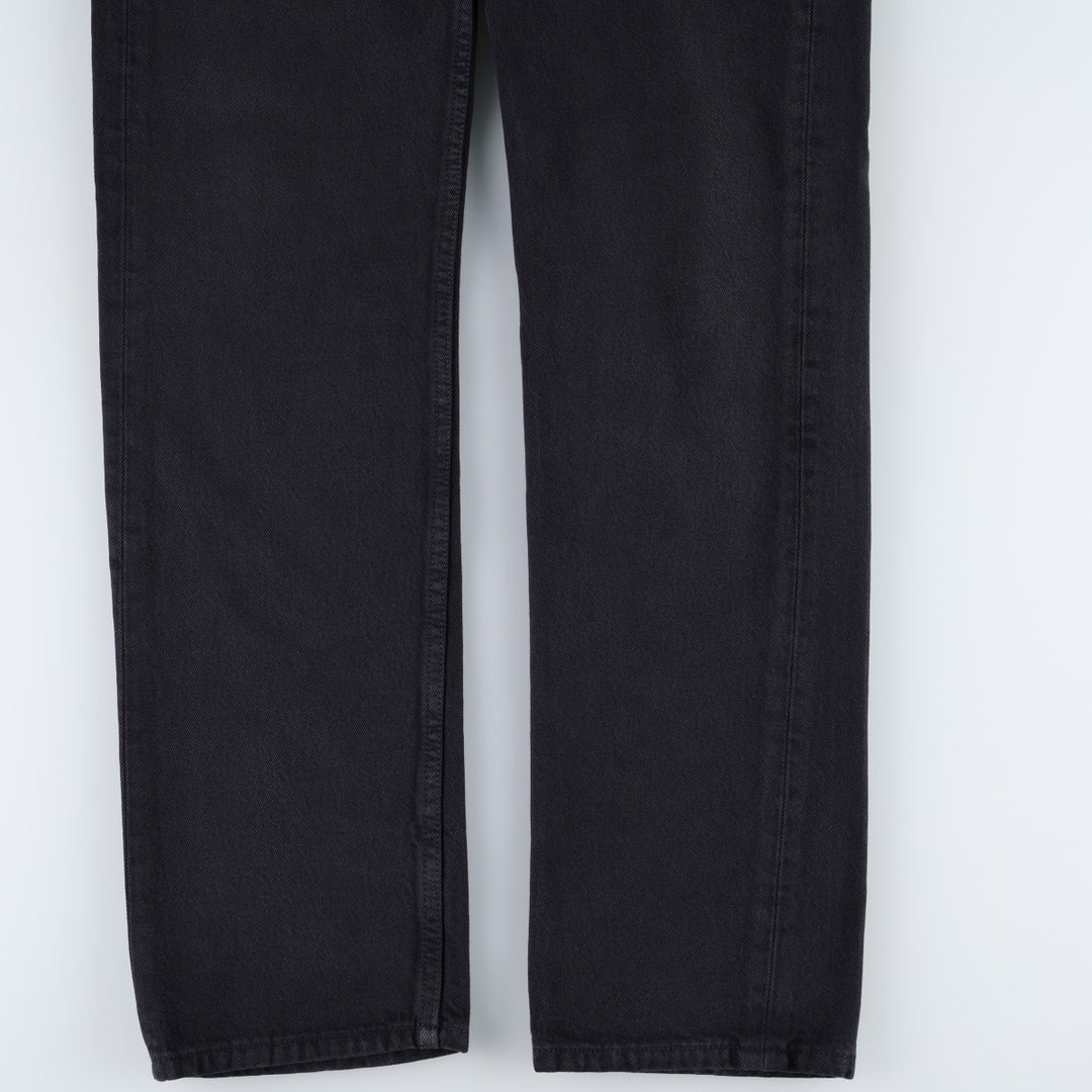 1990'S Levi's 501-0163 Black Denim Straight Leg Jeans, Made in USA, Men's Size W30 (approx.), Vintage cotton black type Vintage Second Hand