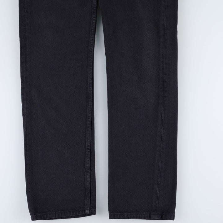 1990'S Levi's 501-0163 Black Denim Straight Leg Jeans, Made in USA, Men's Size W30 (approx.), Vintage cotton black type Vintage Second Hand