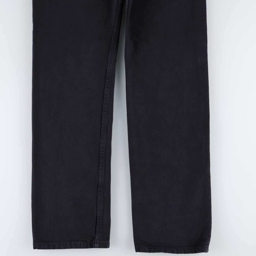 1990'S Levi's 501-0163 Black Denim Straight Leg Jeans, Made in USA, Men's Size W30 (approx.), Vintage cotton black type Vintage Second Hand