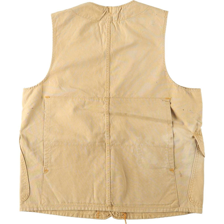 1950s-1960'S Sears JC Higgins Hunting Vest, Men's Size M (approx.), Vintage cotton Beige type Vintage Second Hand