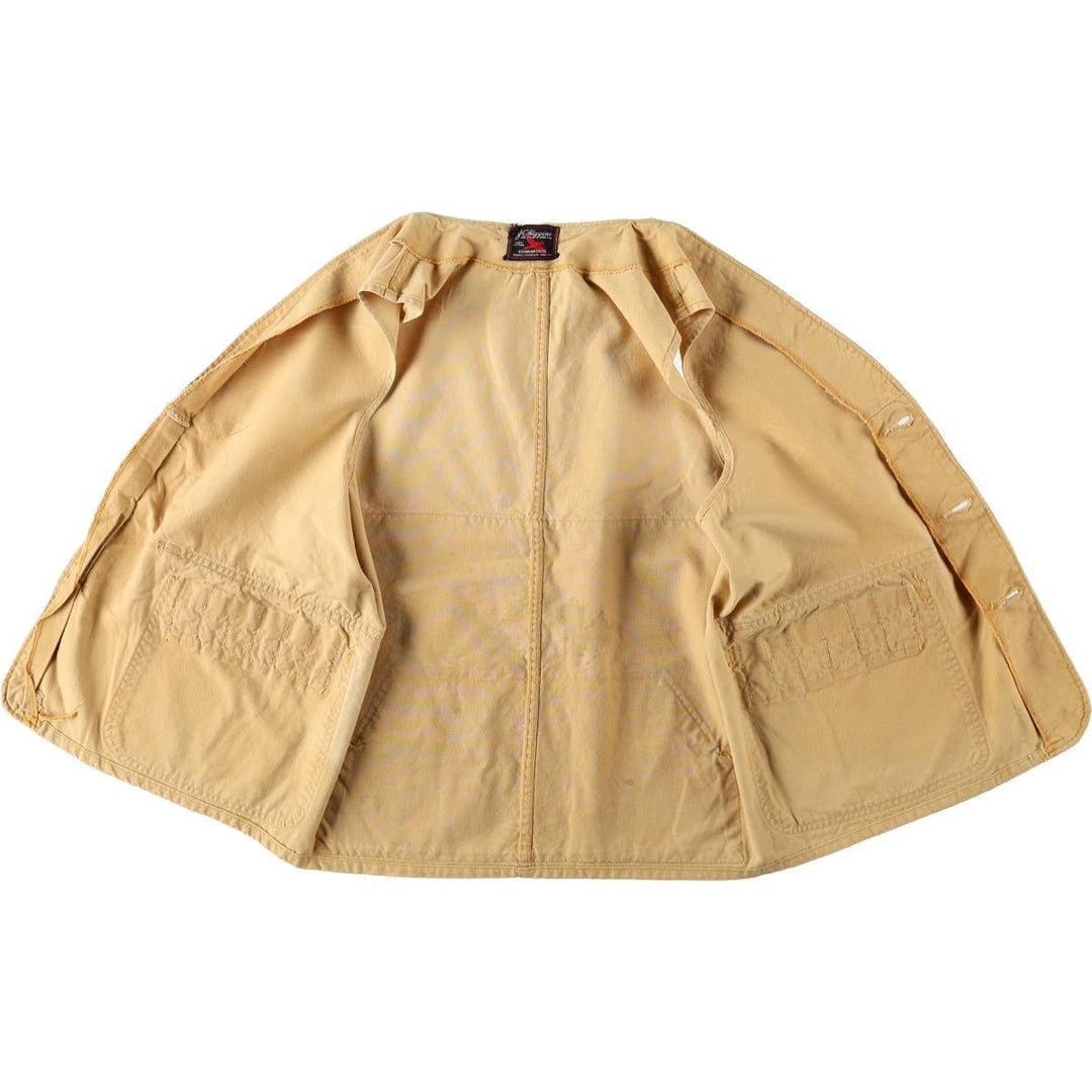 1950s-1960'S Sears JC Higgins Hunting Vest, Men's Size M (approx.), Vintage cotton Beige type Vintage Second Hand