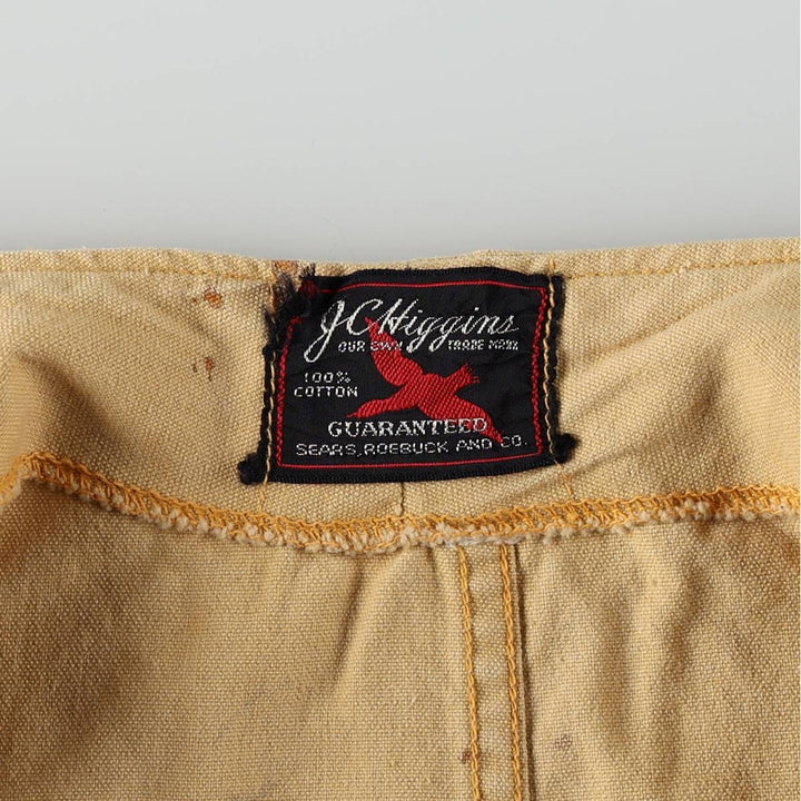 1950s-1960'S Sears JC Higgins Hunting Vest, Men's Size M (approx.), Vintage cotton Beige type Vintage Second Hand