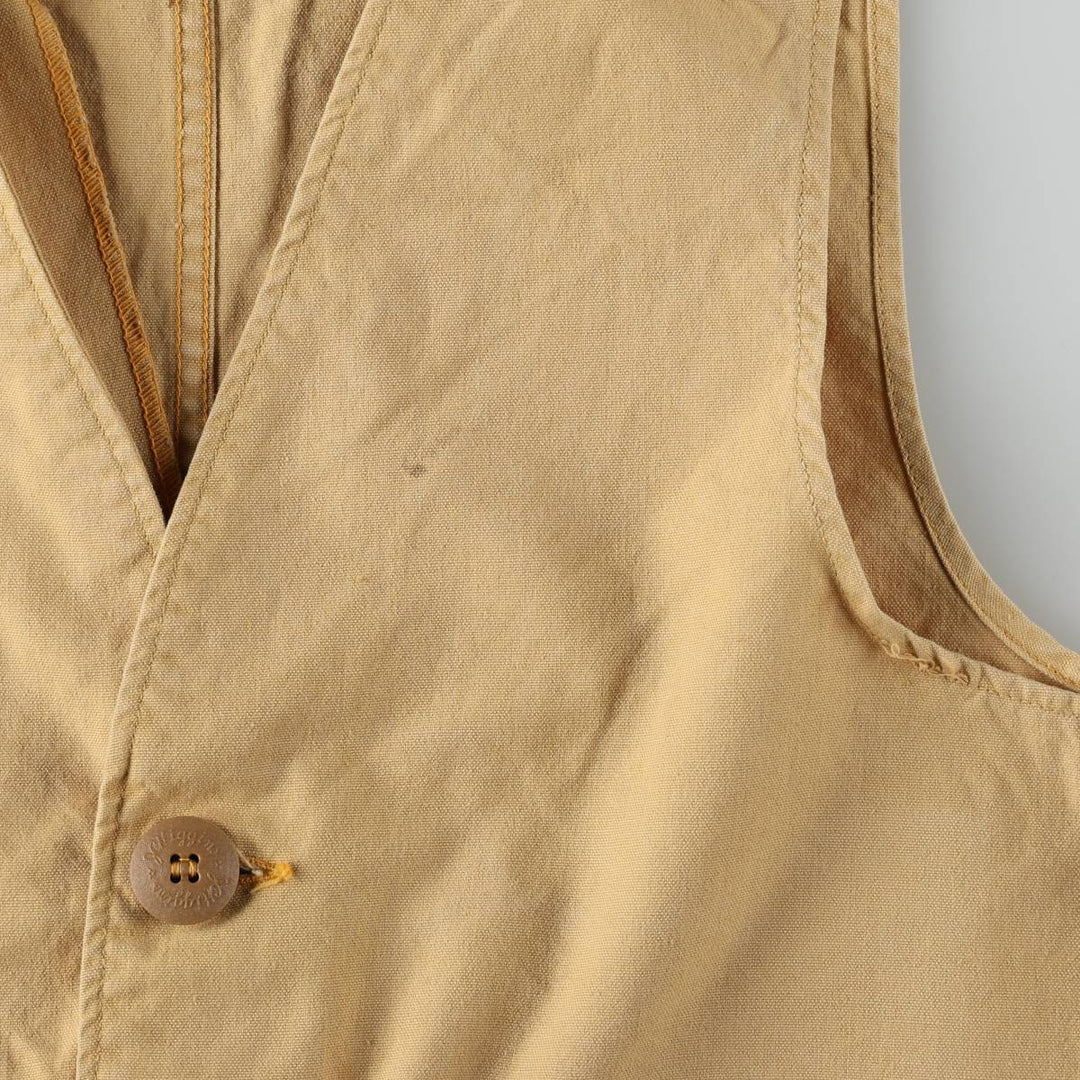 1950s-1960'S Sears JC Higgins Hunting Vest, Men's Size M (approx.), Vintage cotton Beige type Vintage Second Hand