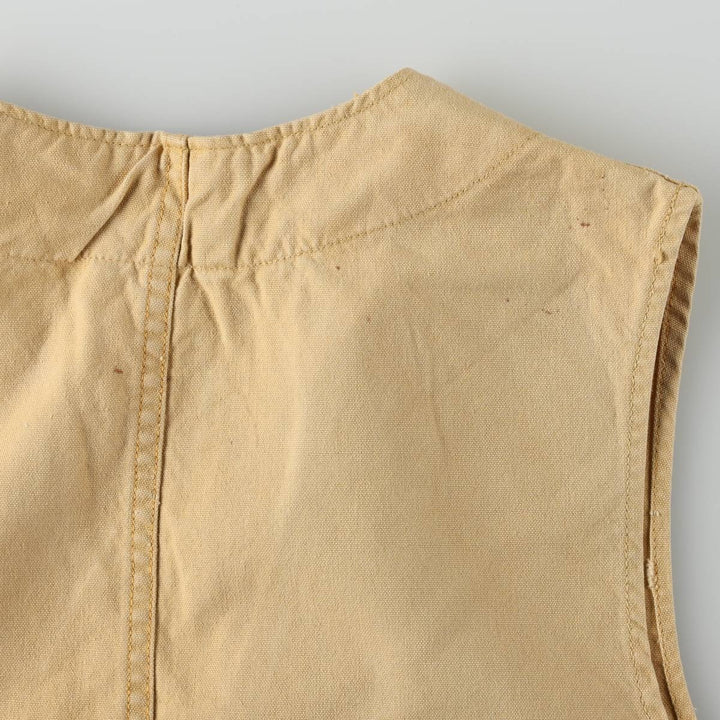 1950s-1960'S Sears JC Higgins Hunting Vest, Men's Size M (approx.), Vintage cotton Beige type Vintage Second Hand