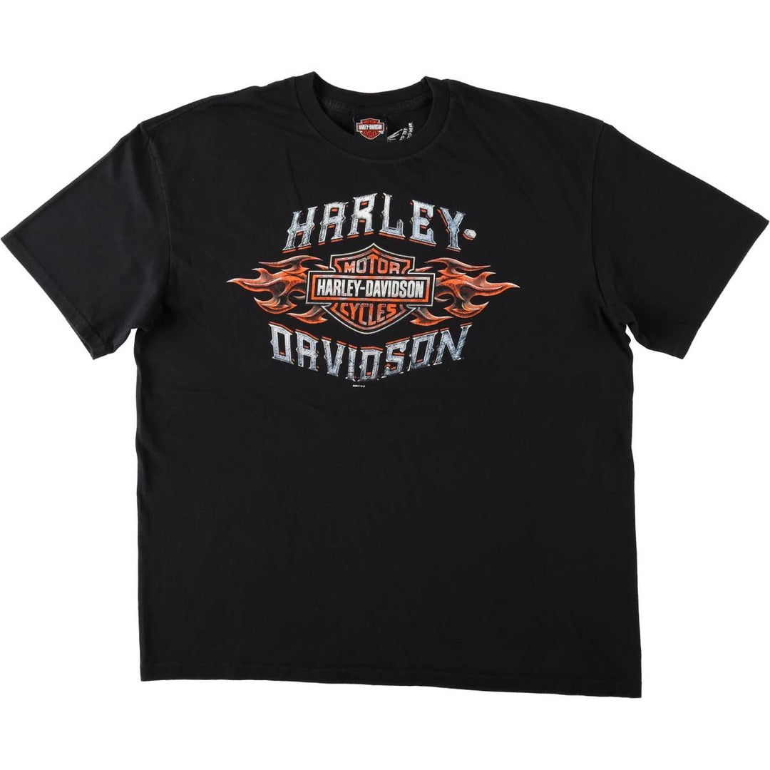 Harley-Davidson Motorcycle Bike T-shirt, Men's XL size cotton black type Vintage Second Hand