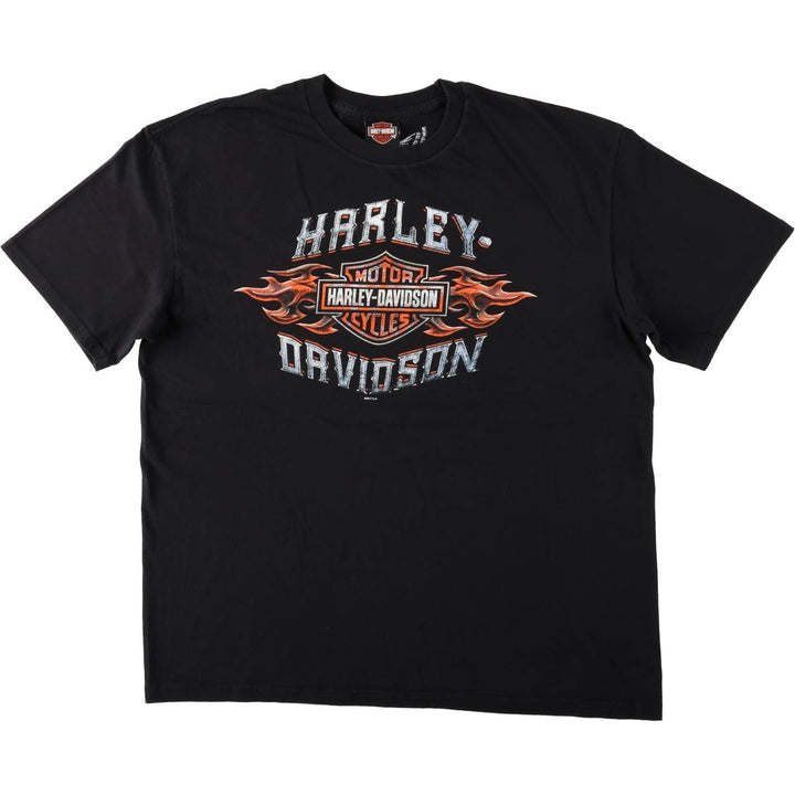 Harley-Davidson Motorcycle Bike T-shirt, Men's XL size cotton black type Vintage Second Hand