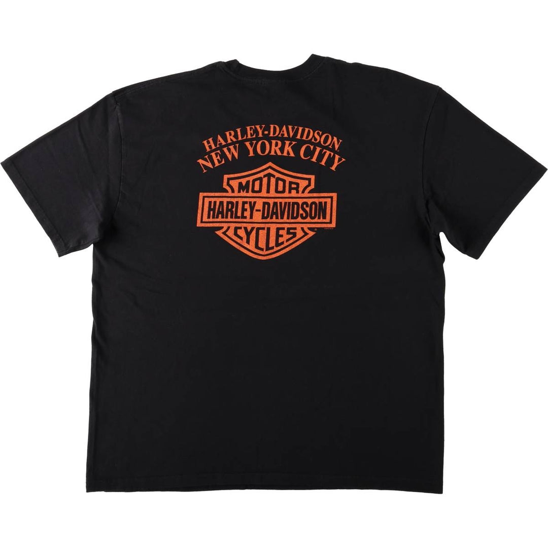Harley-Davidson Motorcycle Bike T-shirt, Men's XL size cotton black type Vintage Second Hand