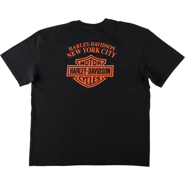 Harley-Davidson Motorcycle Bike T-shirt, Men's XL size cotton black type Vintage Second Hand