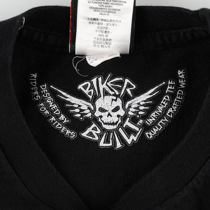Harley-Davidson Motorcycle Bike T-shirt, Men's XL size cotton black type Vintage Second Hand