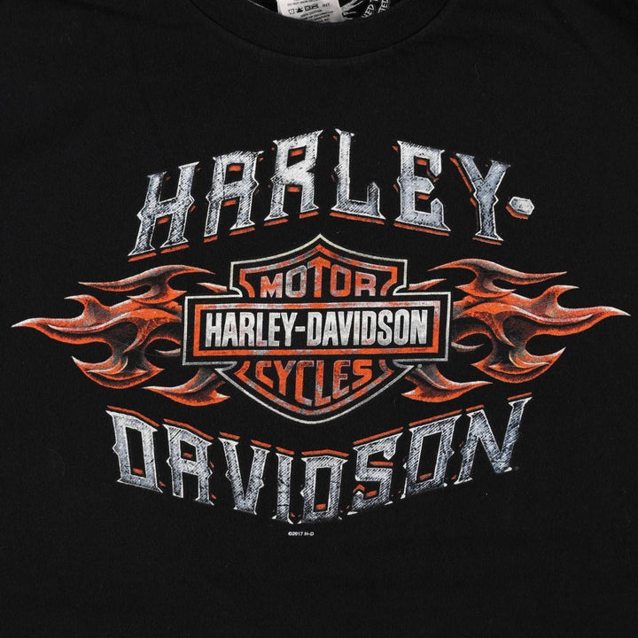 Harley-Davidson Motorcycle Bike T-shirt, Men's XL size cotton black type Vintage Second Hand