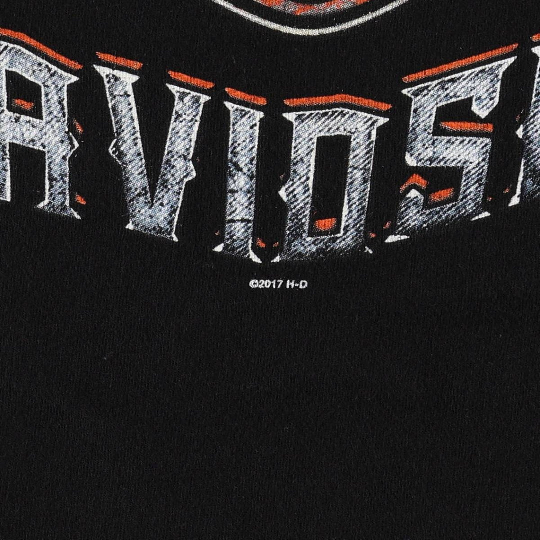 Harley-Davidson Motorcycle Bike T-shirt, Men's XL size cotton black type Vintage Second Hand