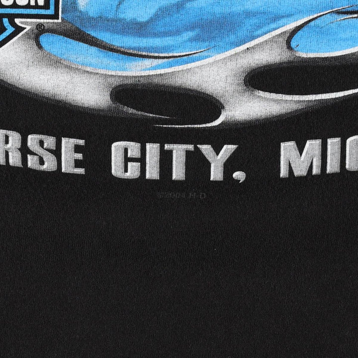 2000'S Harley-Davidson Cut-off Motorcycle T-Shirt, Men's Size L (approx.) unclear black type Vintage Second Hand