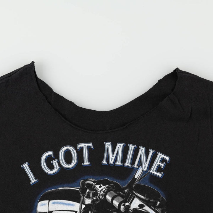 2000'S Harley-Davidson Cut-off Motorcycle T-Shirt, Men's Size L (approx.) unclear black type Vintage Second Hand