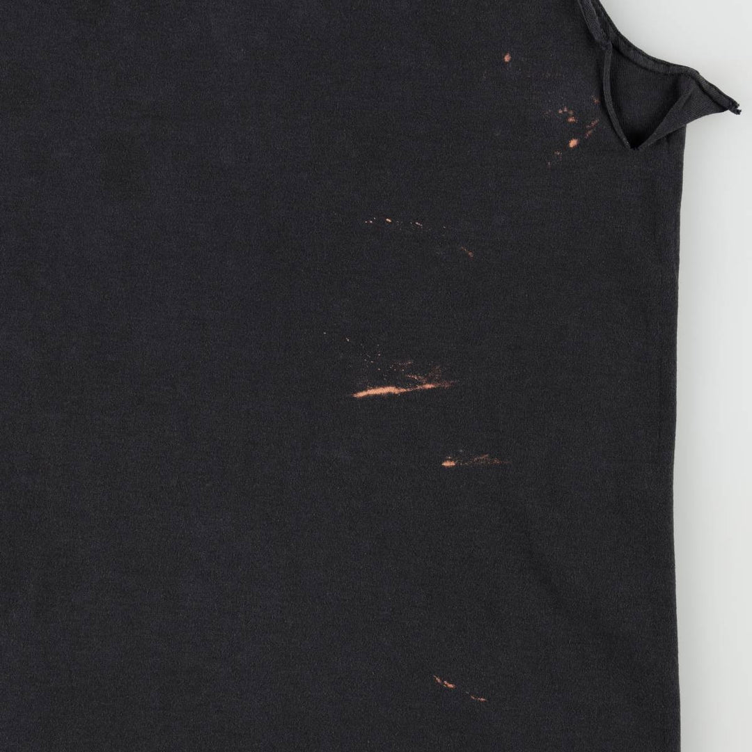 Harley-Davidson Fire Pattern Sleeveless Motorcycle T-Shirt, Men's Size XL unclear black type Vintage Second Hand