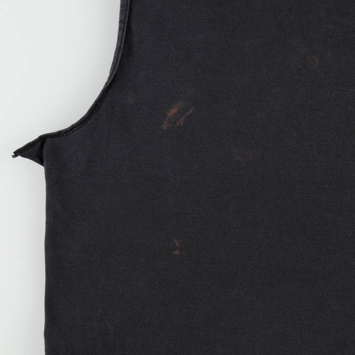 Harley-Davidson Fire Pattern Sleeveless Motorcycle T-Shirt, Men's Size XL unclear black type Vintage Second Hand