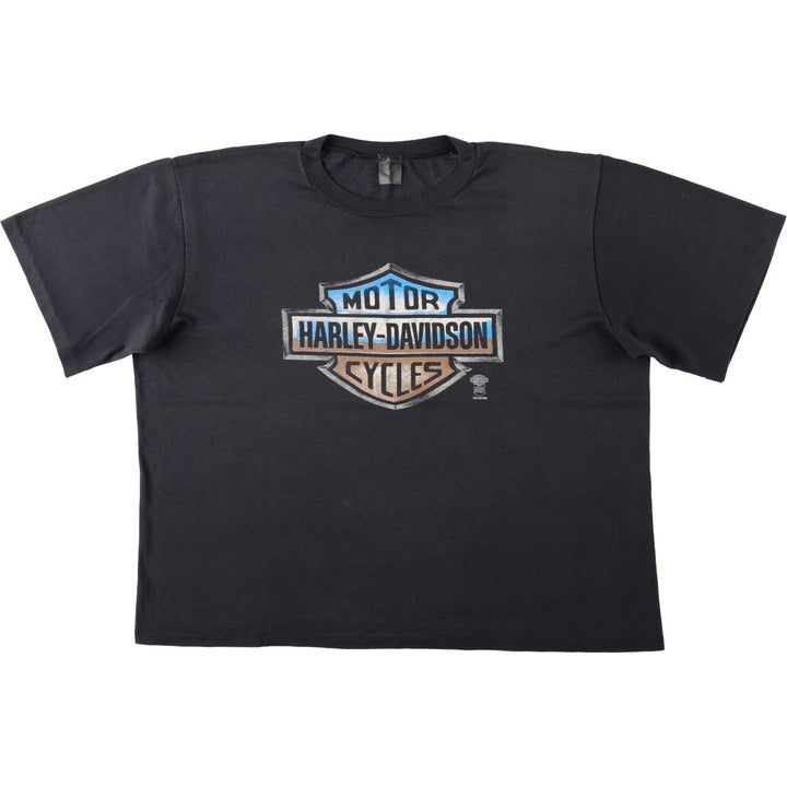 Harley-Davidson Motorcycle T-Shirt, Men's XXL (approx.), Vintage unclear black type Vintage Second Hand