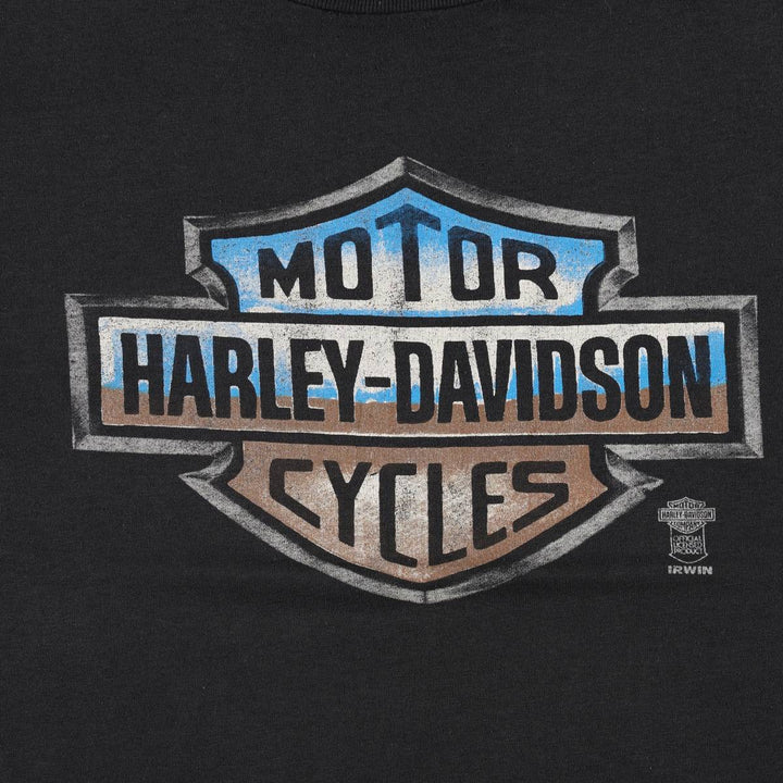 Harley-Davidson Motorcycle T-Shirt, Men's XXL (approx.), Vintage unclear black type Vintage Second Hand