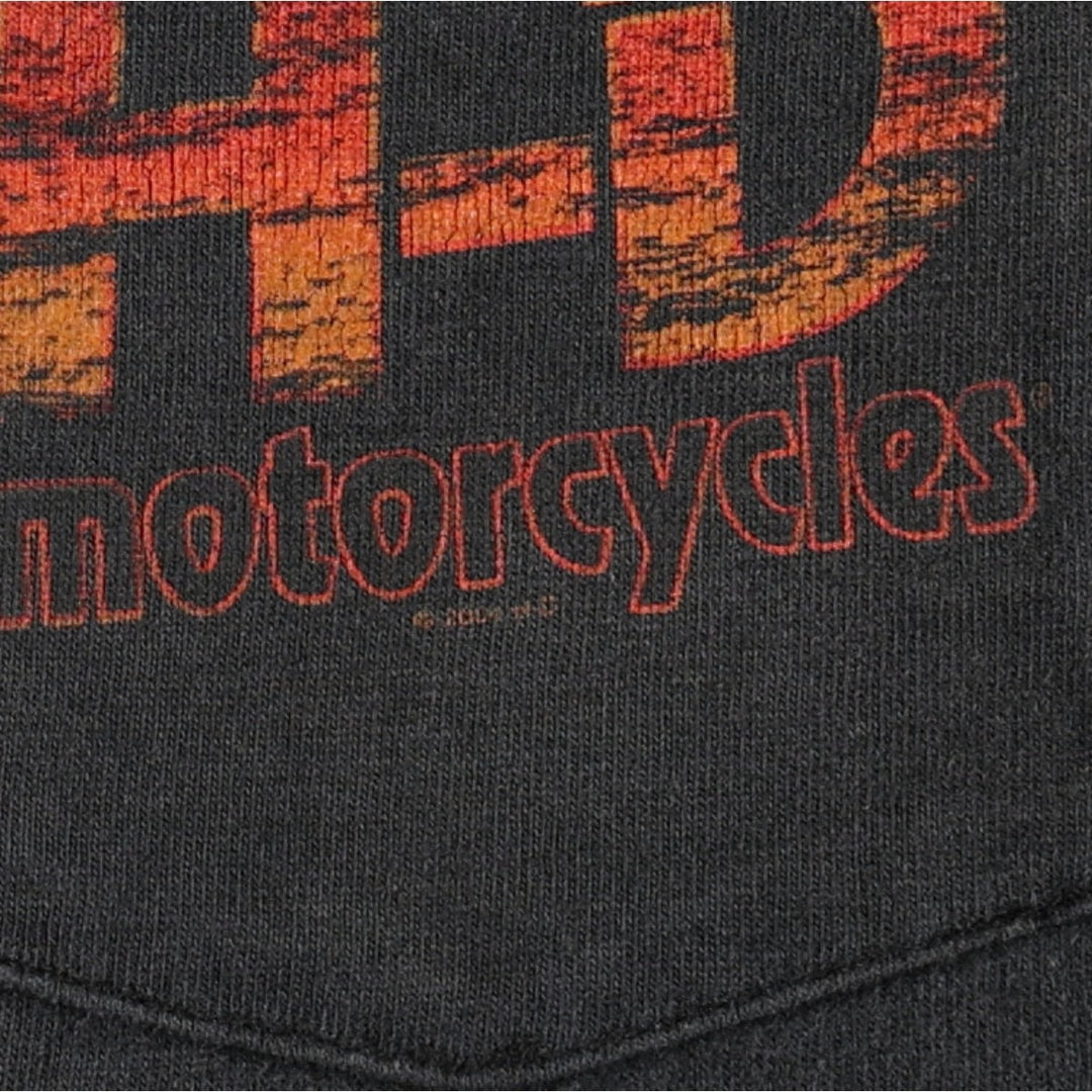 2000'S Harley-Davidson Fire Pattern Tribal Tank Top Motorcycle Bike T-Shirt Men's XL (approx.) unclear black type Vintage Second Hand