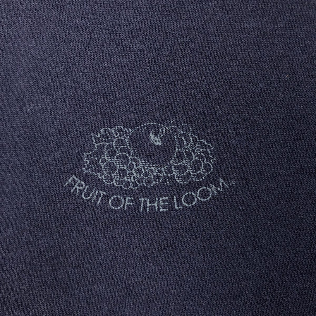 Fruit of the Loom Long-Sleeve T-Shirt (Men's XL equivalent) cotton navy blue type Vintage Second Hand