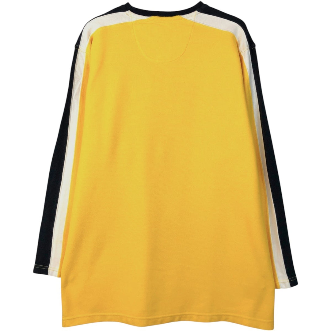 Ralph Lauren CHAPS Long-Sleeve T-Shirt (Men's Size M) cotton yellow type Vintage Second Hand