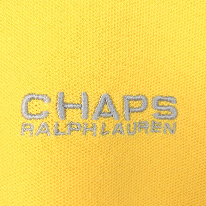 Ralph Lauren CHAPS Long-Sleeve T-Shirt (Men's Size M) cotton yellow type Vintage Second Hand