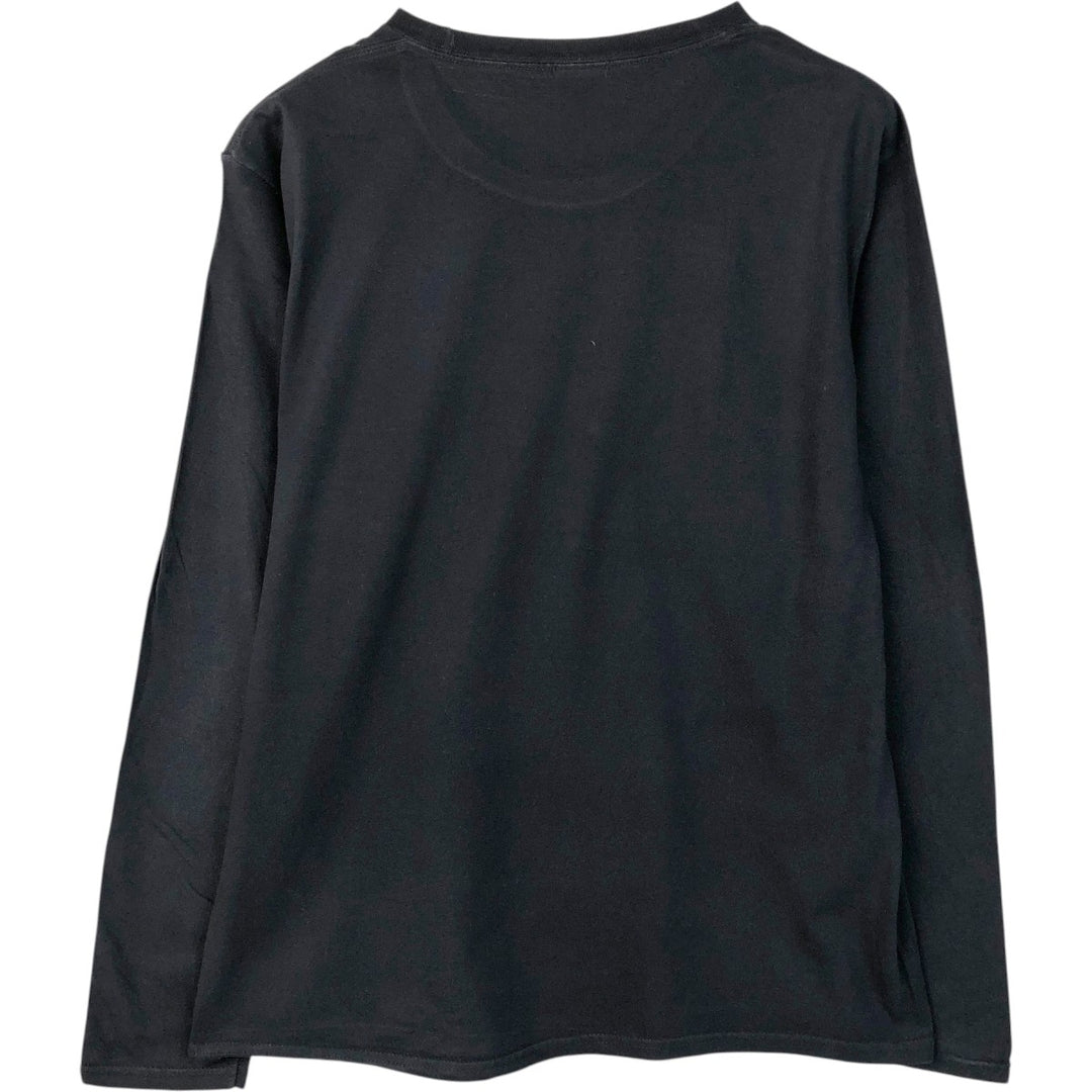 PORT & COMPANY MISFITS Long-Sleeve Band T-Shirt (Men's Size L) cotton black type Vintage Second Hand