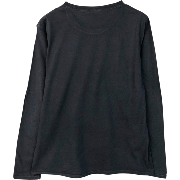 PORT & COMPANY MISFITS Long-Sleeve Band T-Shirt (Men's Size L) cotton black type Vintage Second Hand