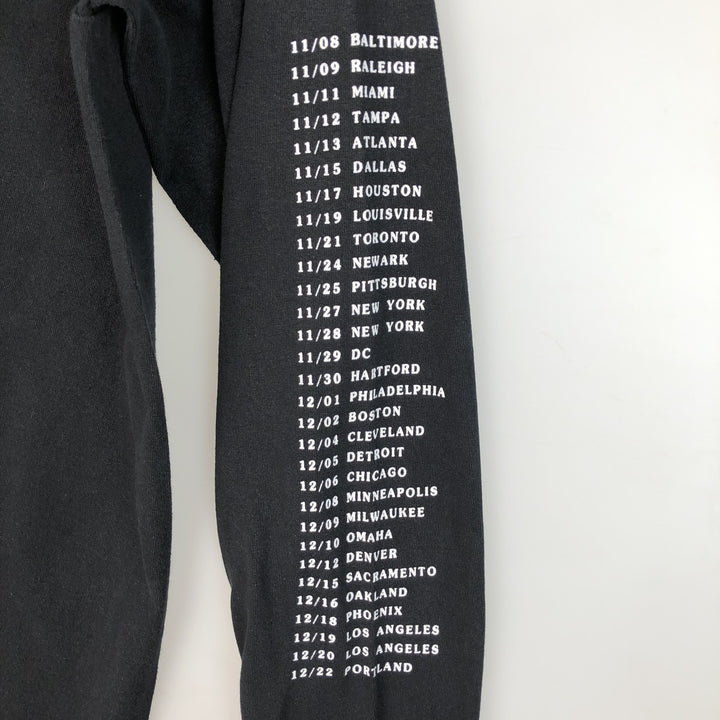 ASTRO WORLD Long-Sleeve Wrap T-Shirt (Men's Size S) cotton black type Vintage Second Hand
