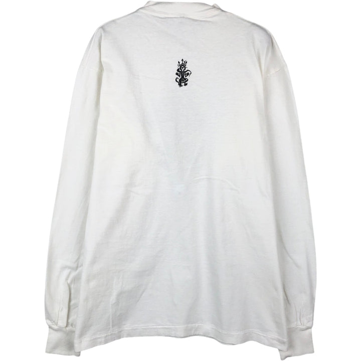 90'S Fruit of the Loom Long-Sleeve T-Shirt, Men's Size L (Equivalent), Vintage cotton white type Vintage Second Hand