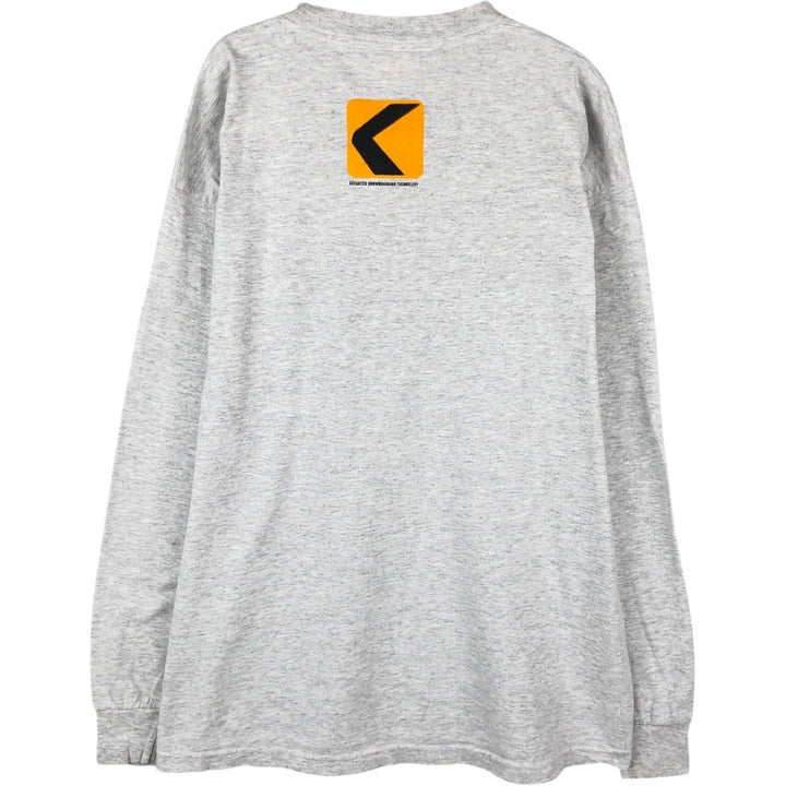 ALSTYLE Long-Sleeve T-Shirt (Men's XL equivalent) cotton pale white type Vintage Second Hand