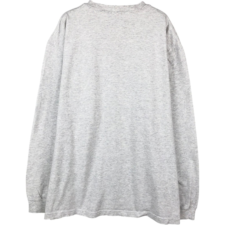 Carhartt Henley neck plain pocket long T-shirt long T men's L size cotton white type Vintage Second Hand