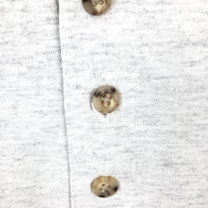 Carhartt Henley neck plain pocket long T-shirt long T men's L size cotton white type Vintage Second Hand