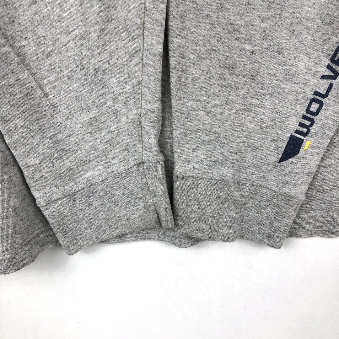 2000'S Nike Team Center Logo College Long-Sleeve T-Shirt (Men's XL equivalent) cotton gray type Vintage Second Hand