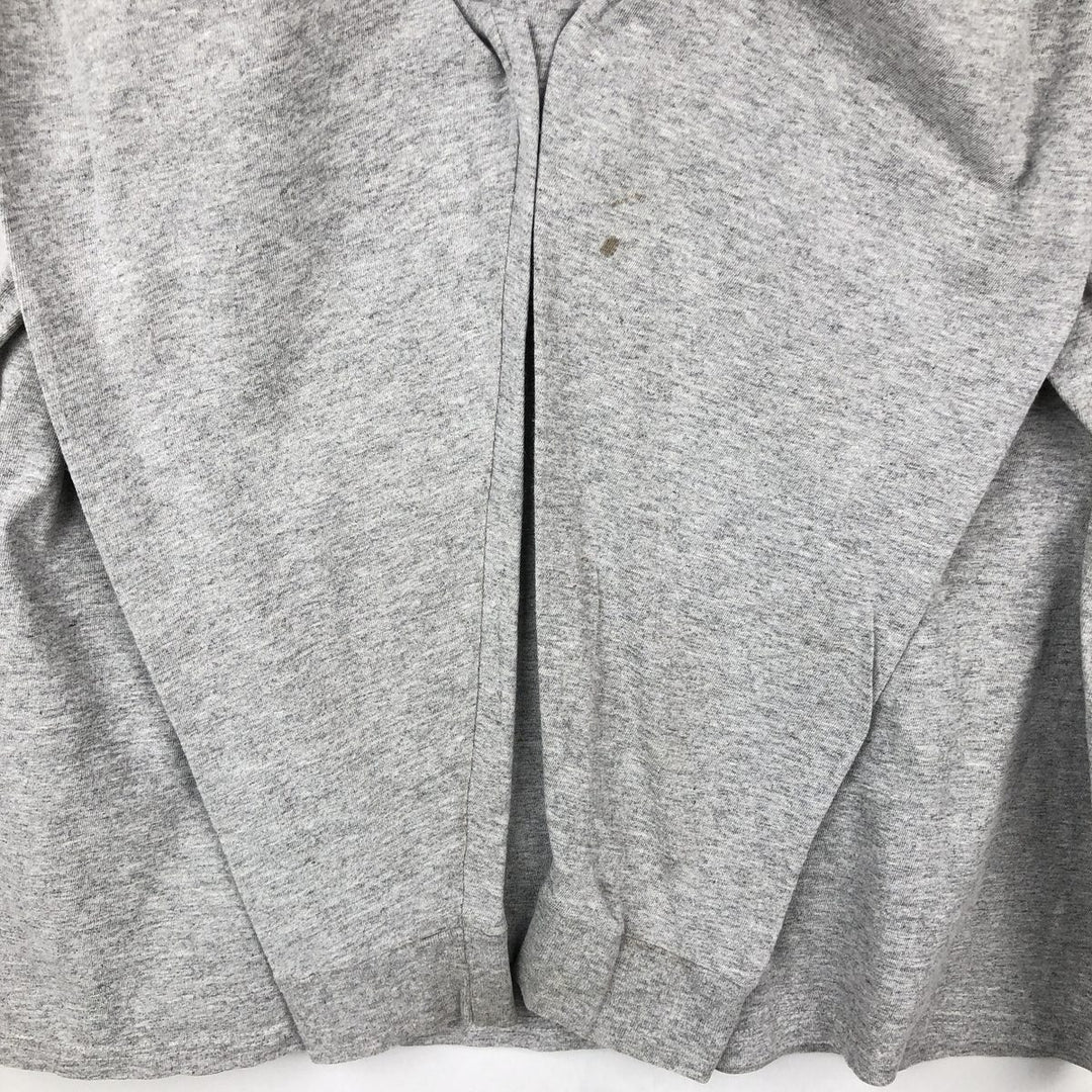 2000'S Nike Team Center Logo College Long-Sleeve T-Shirt (Men's XL equivalent) cotton gray type Vintage Second Hand
