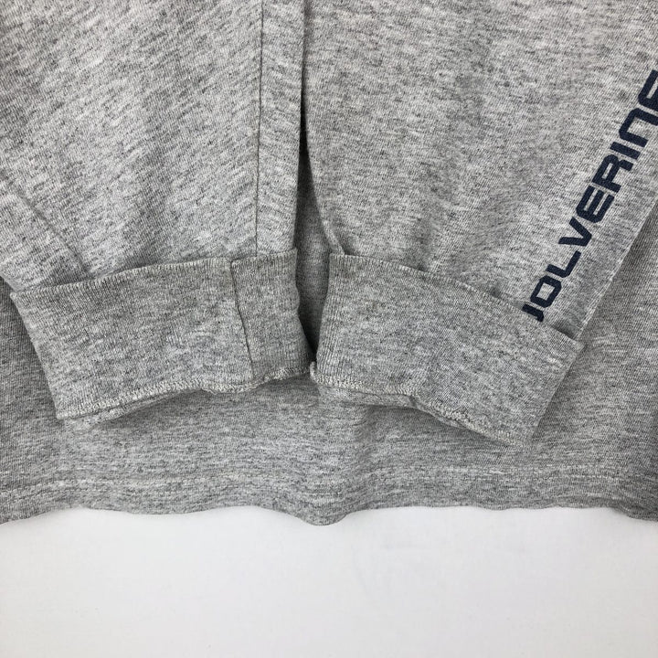 2000'S Nike Team Center Logo College Long-Sleeve T-Shirt (Men's XL equivalent) cotton gray type Vintage Second Hand