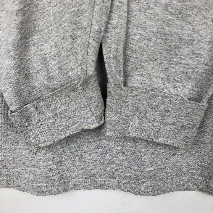 2000'S Nike Team Center Logo College Long-Sleeve T-Shirt (Men's XL equivalent) cotton gray type Vintage Second Hand