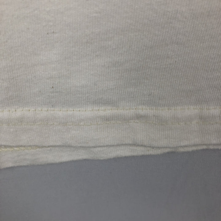 90'S Hanes BEEFY-T Animal Pattern Long-Sleeve T-Shirt, Made in USA, Men's Size M (Equivalent), Vintage cotton white type Vintage Second Hand