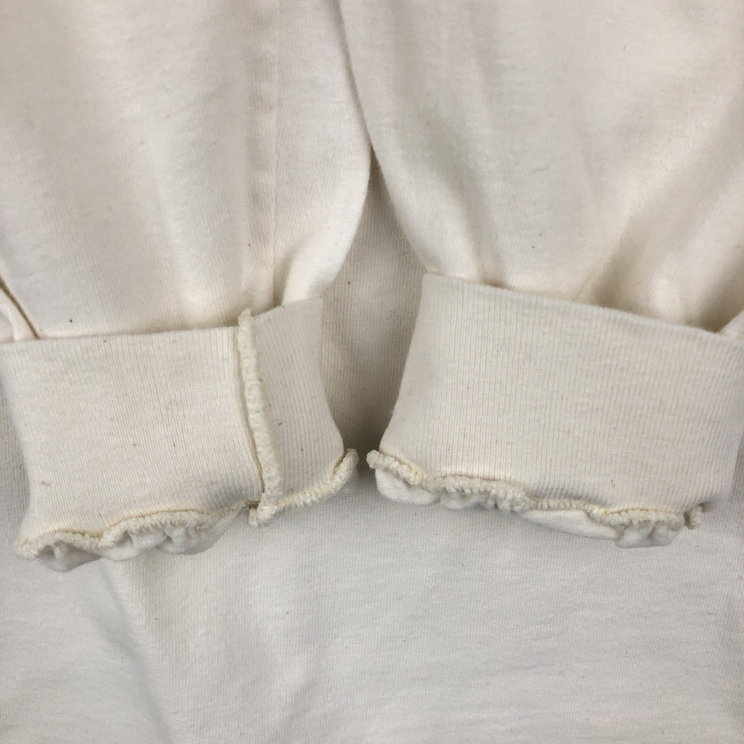 90'S Hanes BEEFY-T Animal Pattern Long-Sleeve T-Shirt, Made in USA, Men's Size M (Equivalent), Vintage cotton white type Vintage Second Hand